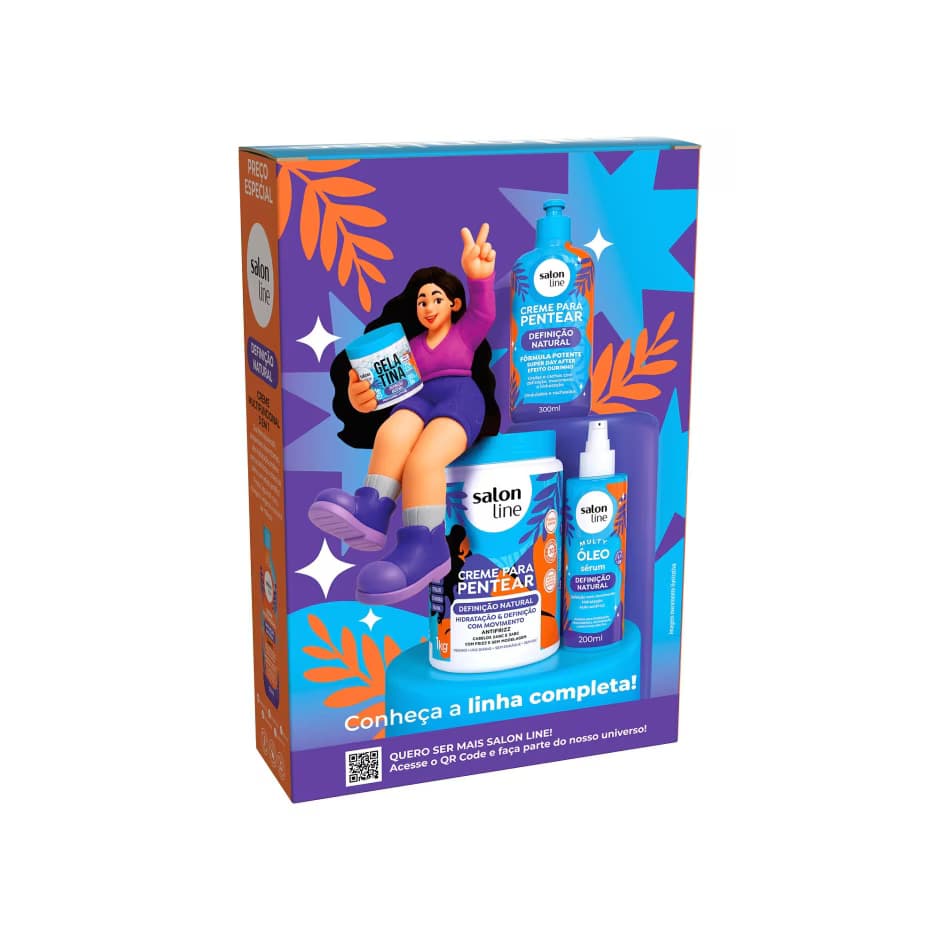 Kit Definição Natural Salon Line (Shampoo 300ml + Creme Multifuncional 300ml) – imagem 6