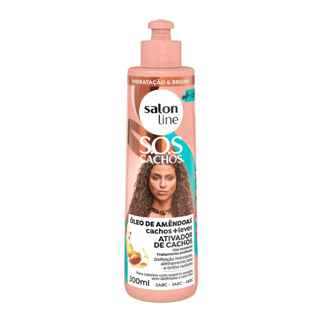 Ativador Oléo De Amêndoas Cachos Leves 300ML - Salon Line – imagem 2