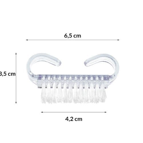 Escova De Manicure Retangular Transparente – imagem 2