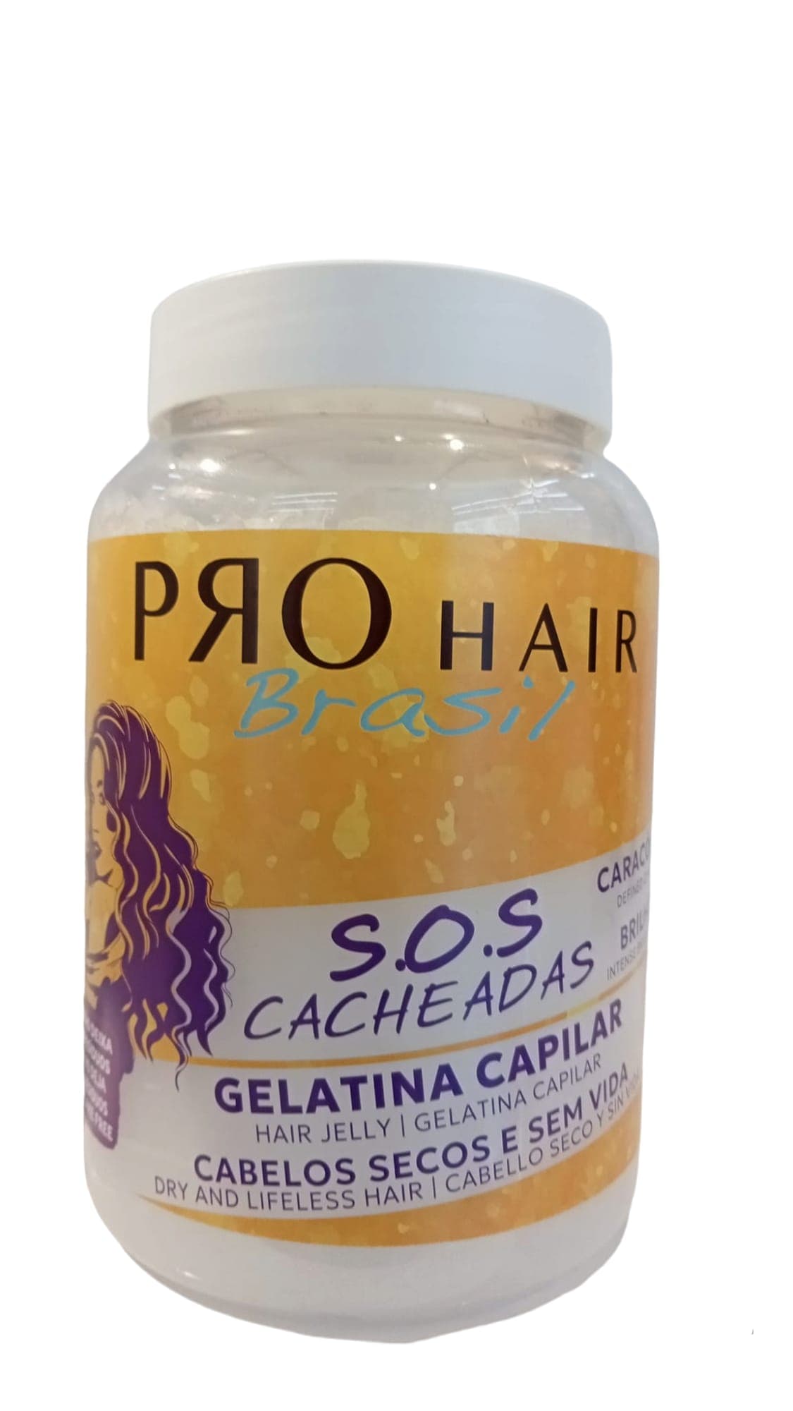 Gelatina S.O.S Cacheadas Óleos Africanos Pro Hair Brasil 1KG – imagem 2