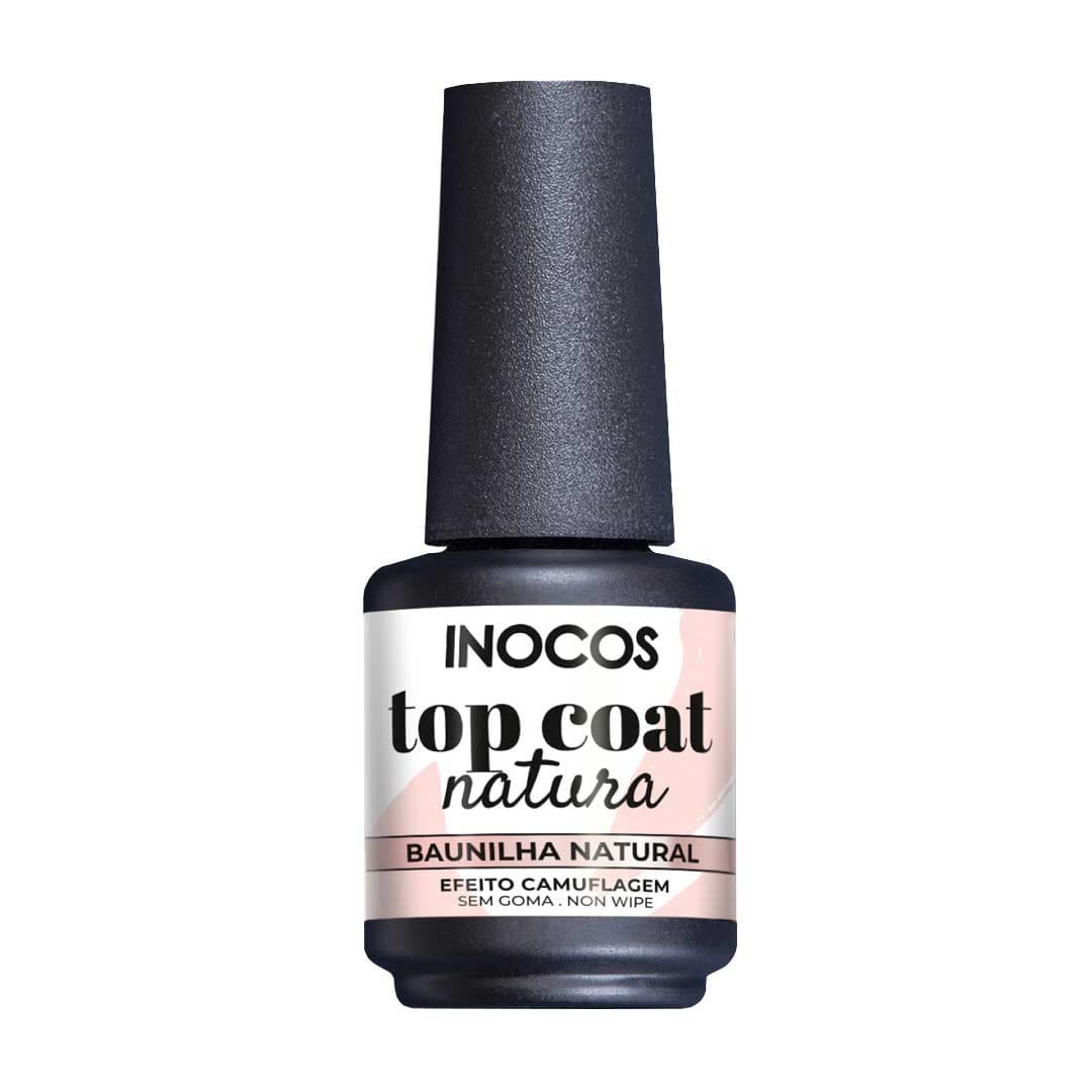 Verniz Gel Top Coat Inocos Baunilha Natural Lovers 15ml