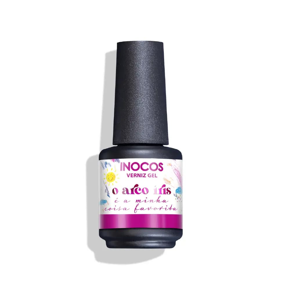Arco Íris É A Minha Casa Favorita Verniz Gel 15ml - Inocos