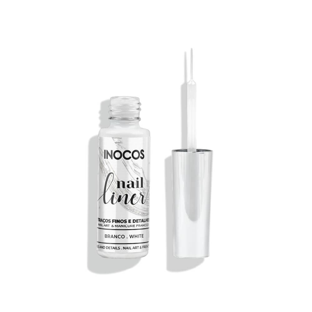 Nail Liner Branco 8ml - Inocos