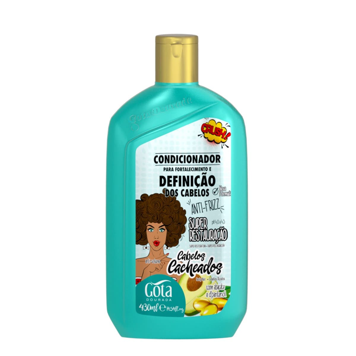 Condicionador Fortalecimento Cacheados 430ml - Gota Dourada