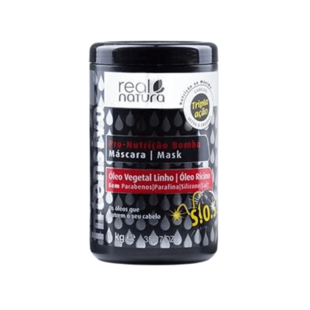 Máscara Pro Nutrição Bomba 1kg Real Natura