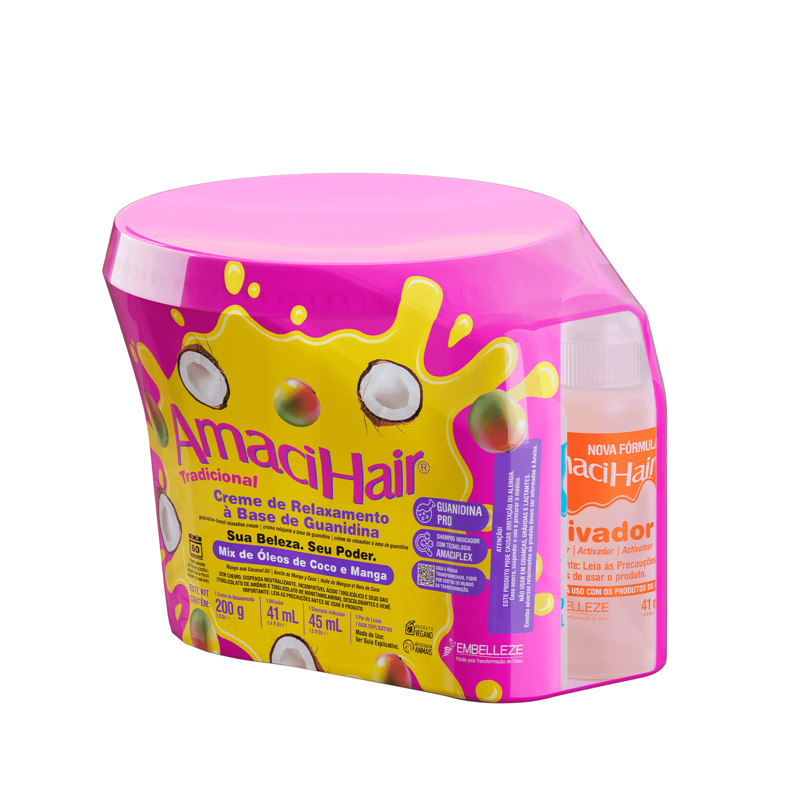 AmaciHair Creme Relaxante 200g – Embelleze