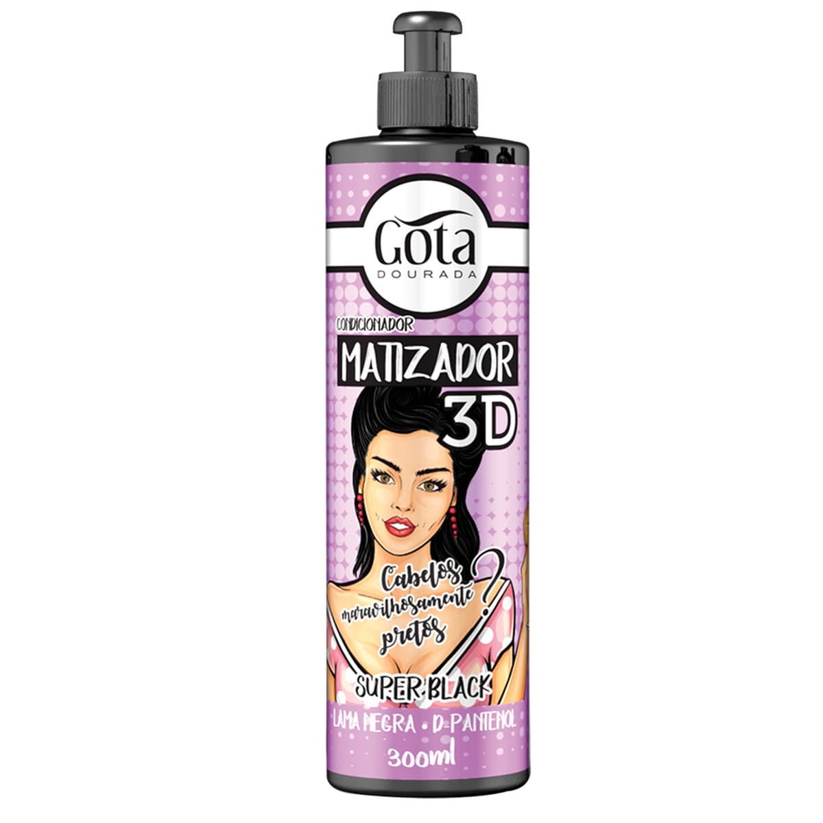 Matizador 3D Super Black 300ml – Gota Dourada
