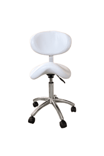 Cadeira De Sela Com Encosto - Branco