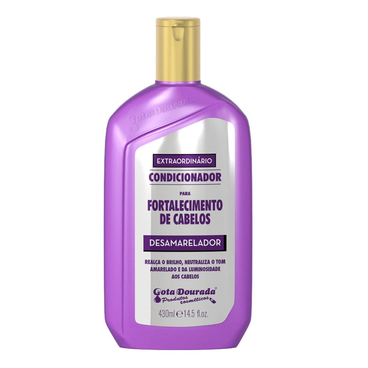 Condicionador Fortalecimento Desamarelador 430ml – Gota Dourada