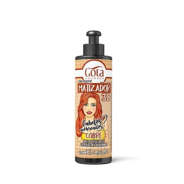 Matizador 3D Cobre 120ml – Gota Dourada