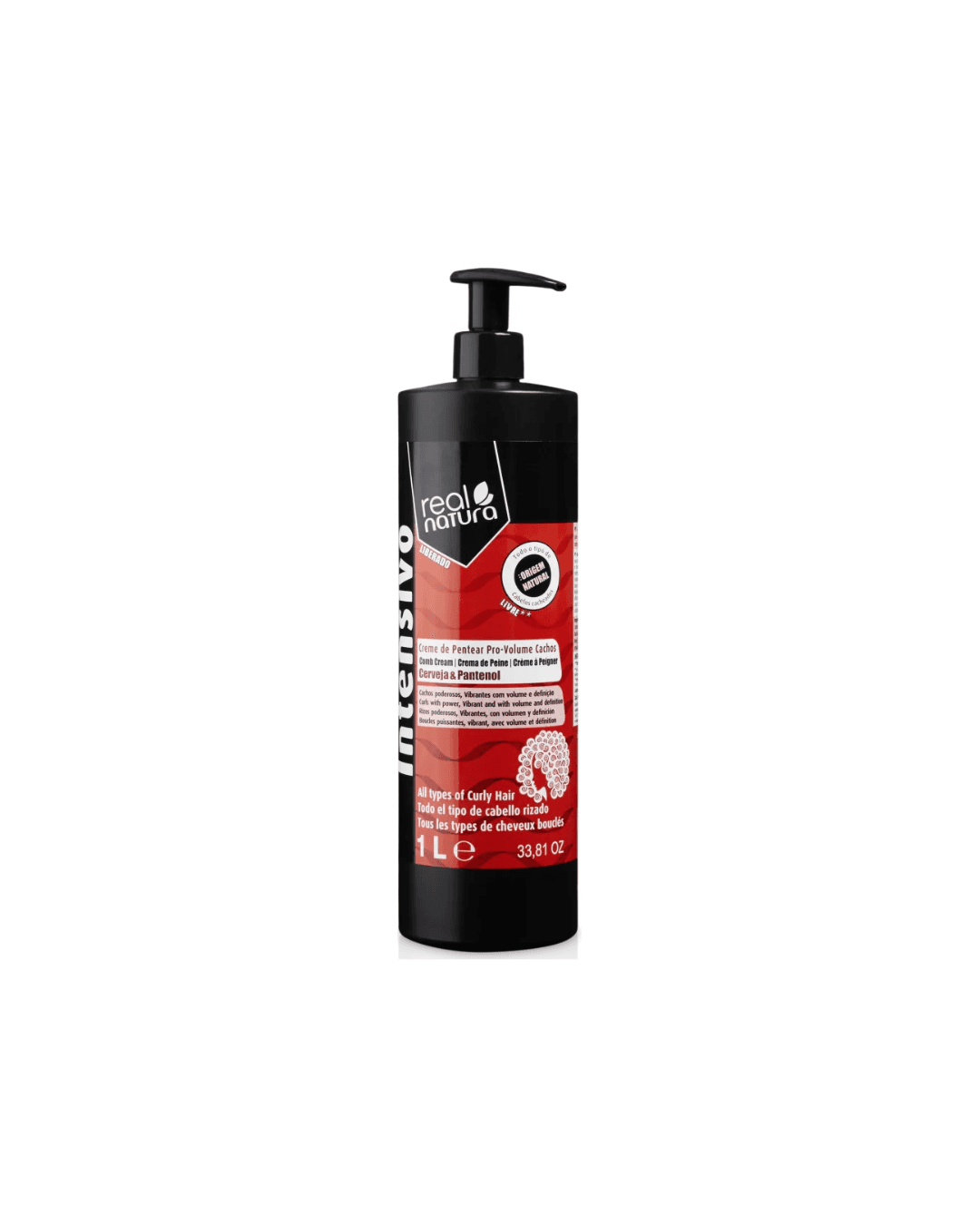 Creme De Pentear Pro Volume Cachos 1L Real Natura