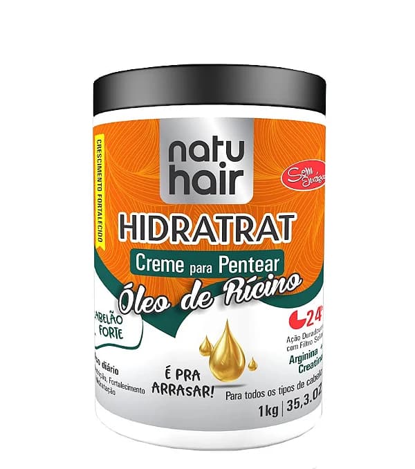 Natu Hair Creme Para Pentear ÓLeo De Rícino 1kg