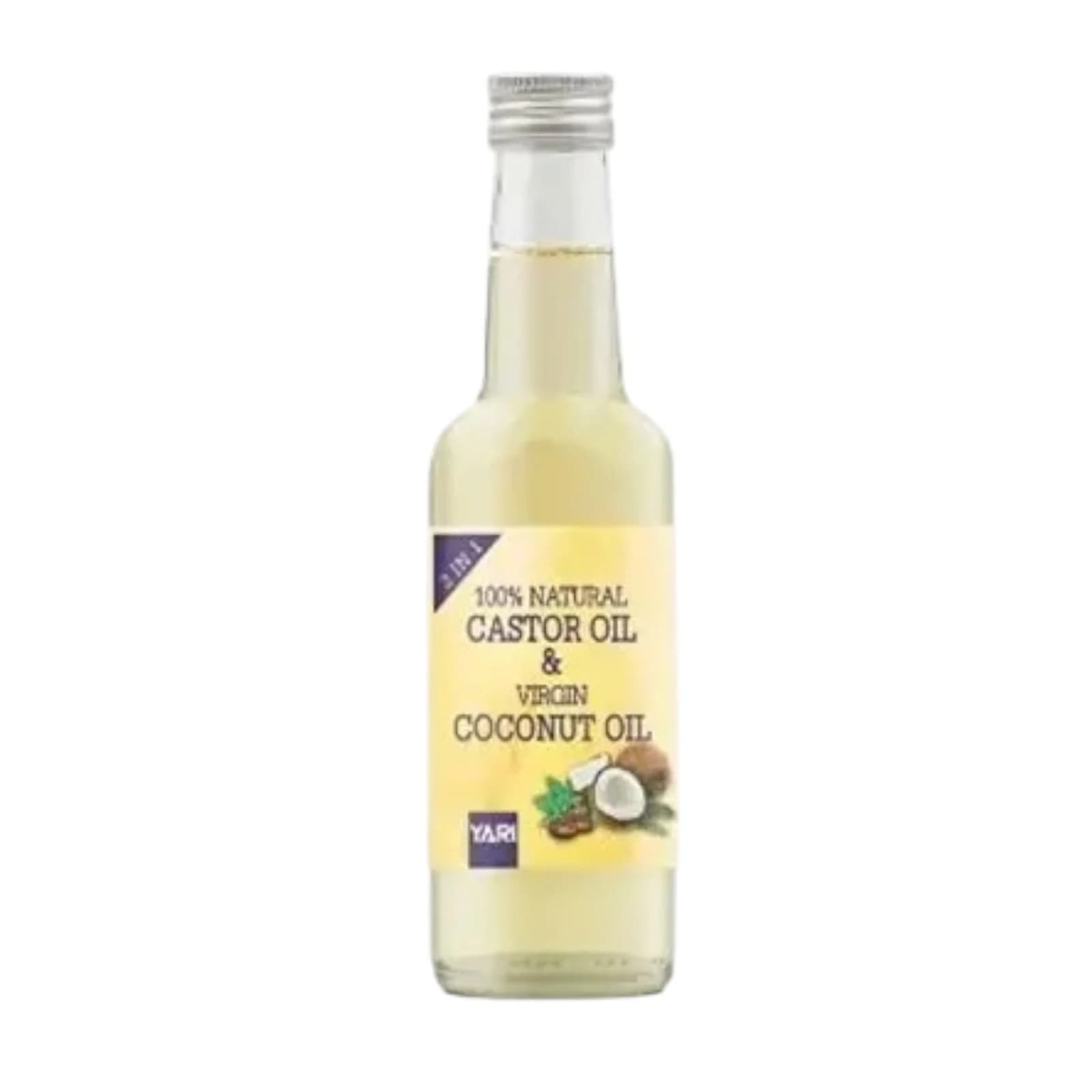 Yari 100% Natural Castor E Virgin Coconut Oil 250ML