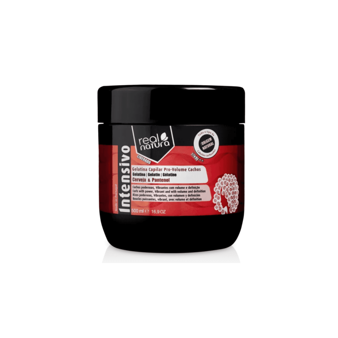 Gelatina Capilar Pro Volume Cachos 500ml Real Natura