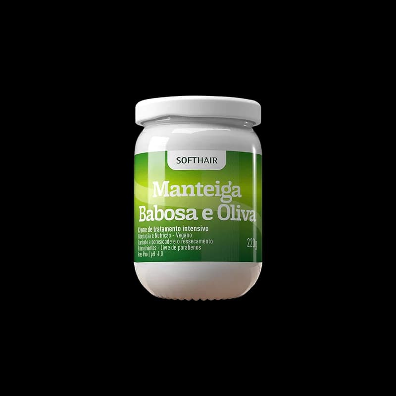 Manteiga De Babosa e Oliva 220GR - Softhair