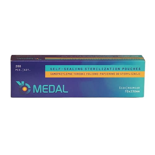 Sacos de Esterilização 70x230mm - 200 unidades