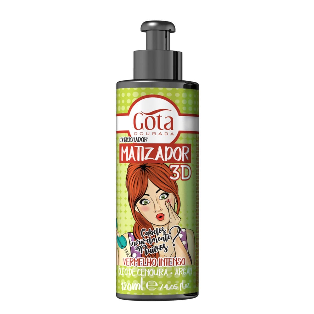 Matizador 3D Vermelho Intenso 120ml – Gota Dourada