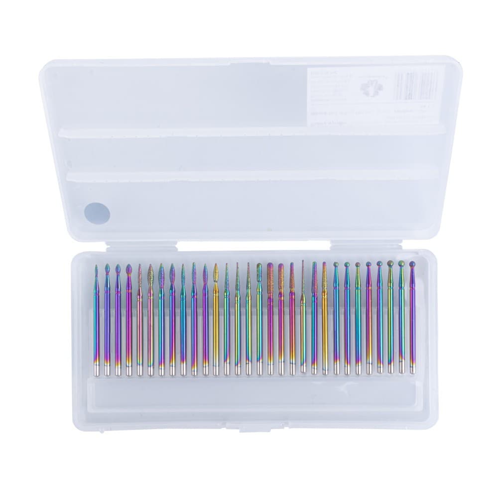 Kit De Broca Diamantada Colorida 30 Unidades