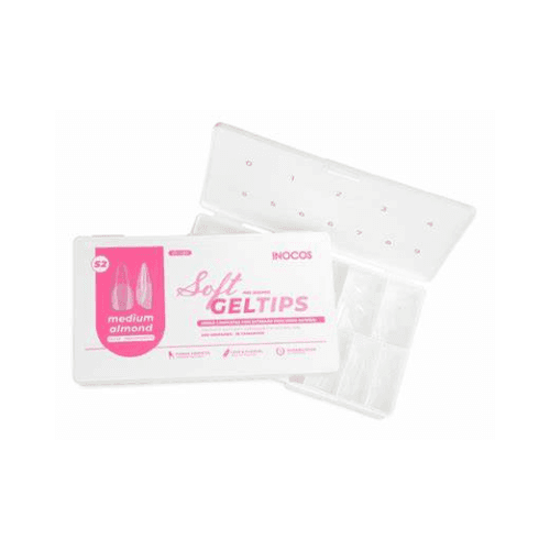 Soft Gel Tips Medium Almond (S2) 500un - Inocos
