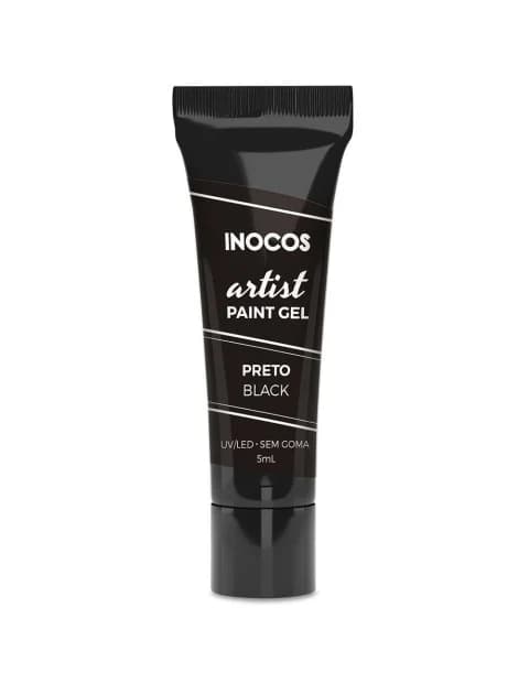 PAINT GEL ARTIST PRETO 5ML INOCOS