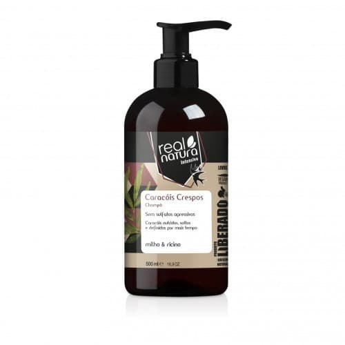 Shampoo Caracóis Crespos Liberado 500ml Real Natura
