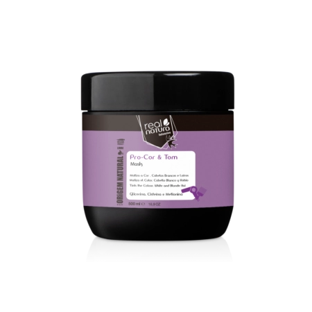 Máscara Matizadora Cor E Tom 500ml Real Natura - Image 1