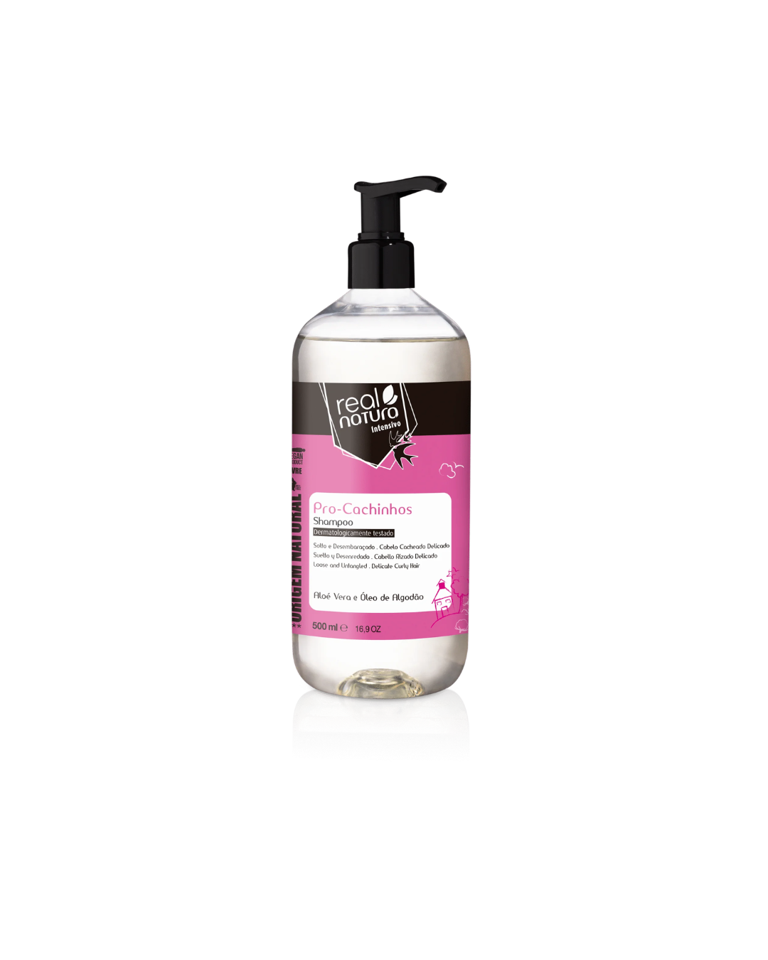 Design sem nome (13) Shampoo Pro Cachinhos 500ml Real Natura - Image 1