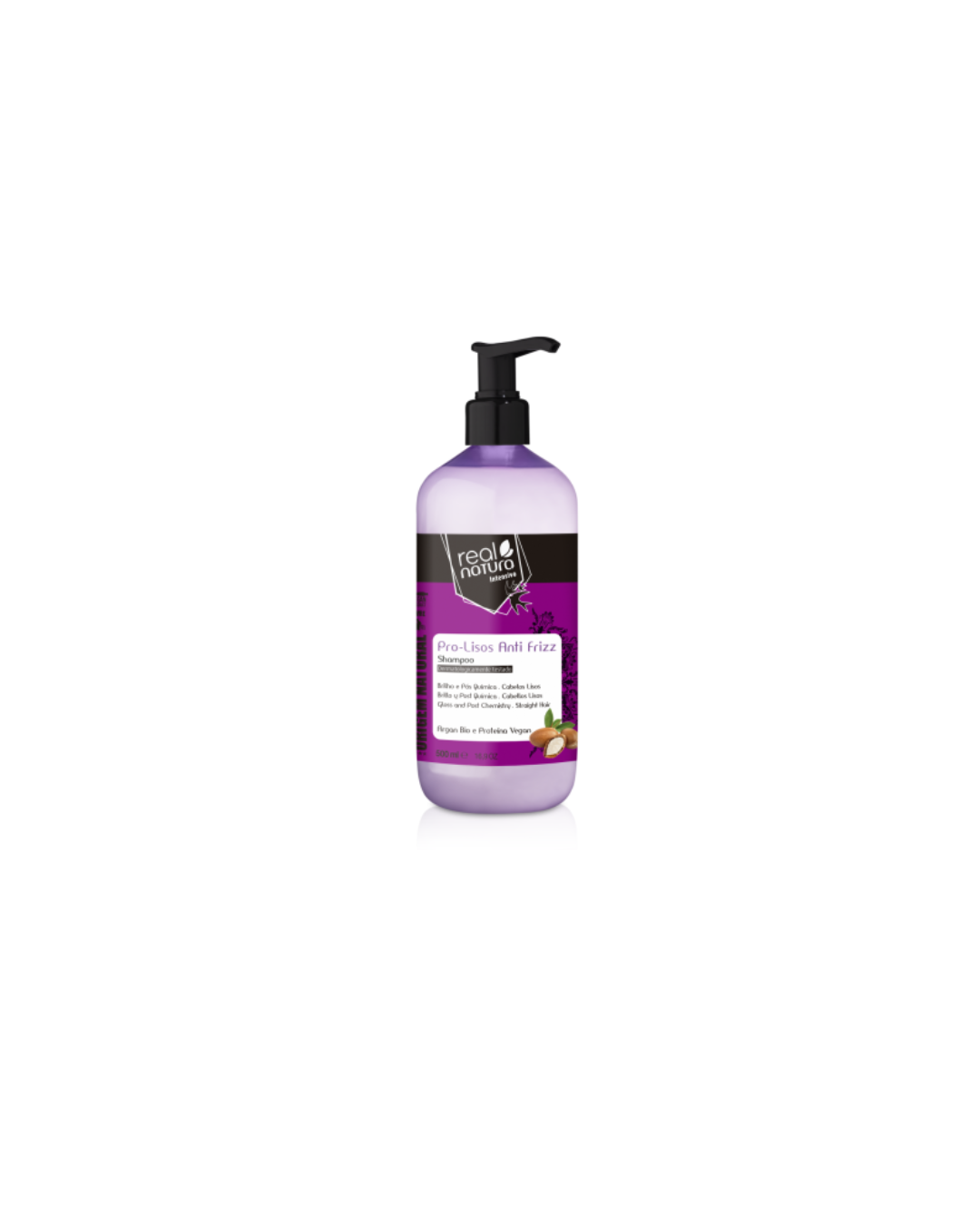 Design sem nome (15) Shampoo Antifrizz Pro Lisos Argan 500ml Real Natura - Image 1
