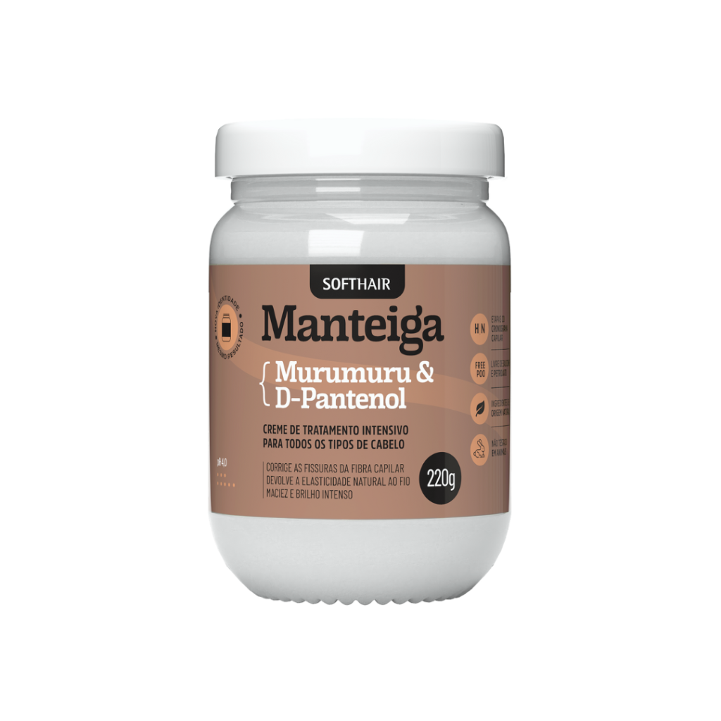 Manteiga de murumuru & d- pantenol 220gr – softhair