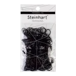 Steinhart Elásticos De Cabelo Em Borracha Pretos 10 Gramas