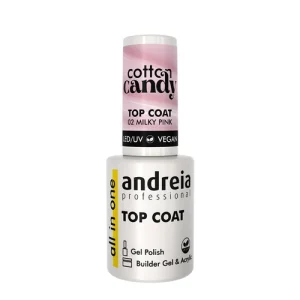 Top Coat Cotton Candy 2 Milky Pink 10,5ml - Andreia
