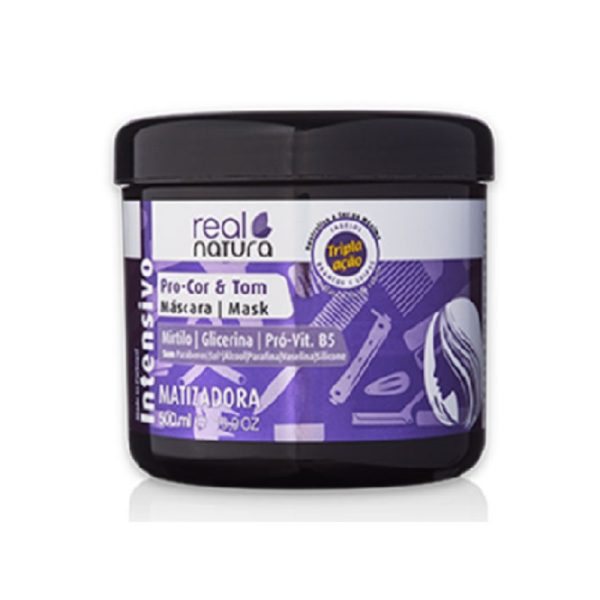 MÁSCARA MATIZADORA COR E TOM 500ML REAL NATURA