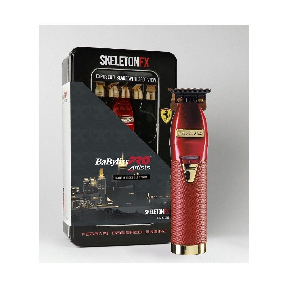 2475-BABYLISS-PRO-4ARTISTS-SKELETONFX-RED-FX7870BKE-MAQUINA-DE-CONTORNOS-PROFISSIONAL BABYLISS PRO 4ARTISTS SKELETONFX RED FX7870BKE MÁQUINA DE CONTORNOS PROFISSIONAL