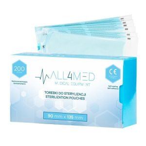 SACOS DE ESTERILIZAÇÃO AUTOCLAVE 90MM X 135MM 200 UNIDADES