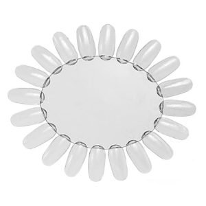 EXPOSITOR DE CORES OVAL 20 UNIDADES TRANSPARENTE