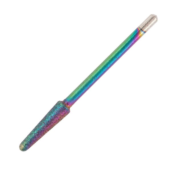 Ponteira De Diamante Cone Arco-Íris Unicórnio Arredondado verde nº 7