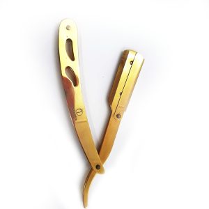 NAVALHA INOX DOURADA IDEAL COSMETICOS
