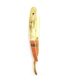 NAVALHA INOX DOURADA IDEAL COSMETICOS