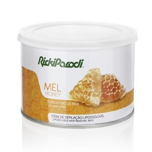 CERA DEPILATÓRIA DE LATA LIPOSSOLÚVEL MEL 400GR RICKIPARODI
