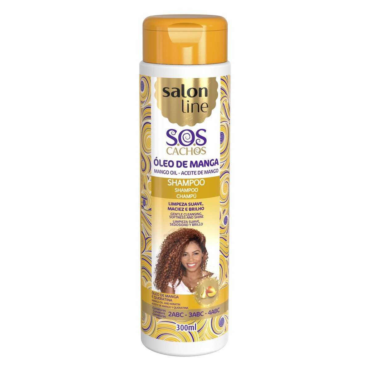 3498-SHAMPOO-SOS-CACHOS-OLEO-DE-MANGA-SALON-LINE-300ML SHAMPOO SOS CACHOS ÓLEO DE MANGA SALON LINE 300ML
