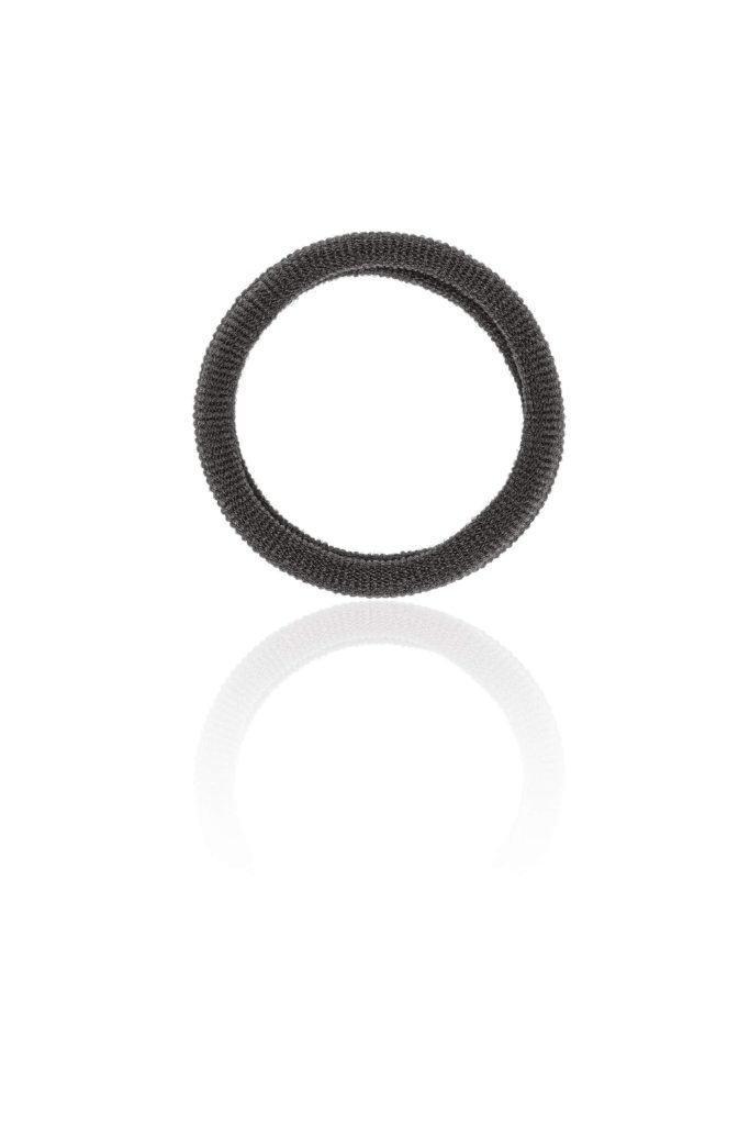 Elásticos De Cabelo Preto Pack Com 4 Unidades