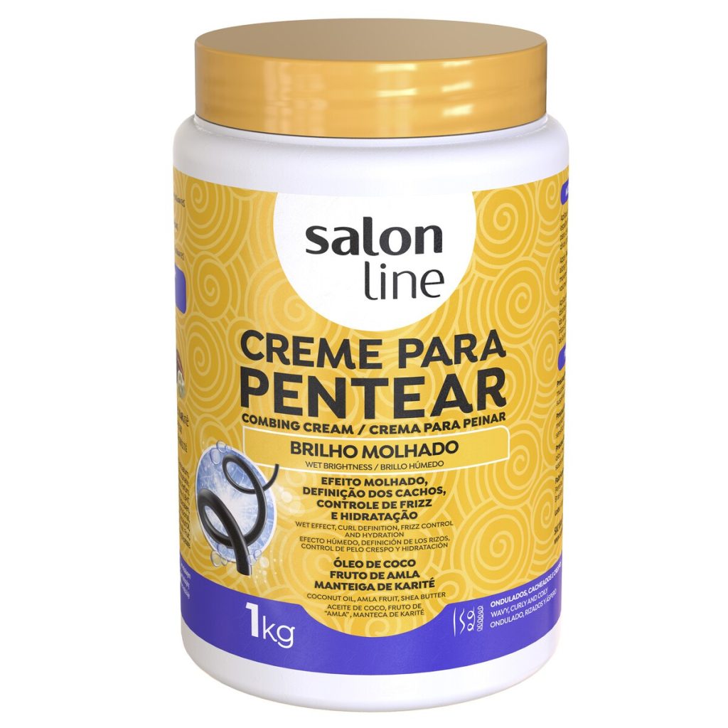 CREME PARA PENTEAR BRILHO MOLHADO SALON LINE 1KG