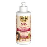 CREME PARA PENTEAR SOS CACHOS RÍCINO E QUERATINA SALON LINE 300ML