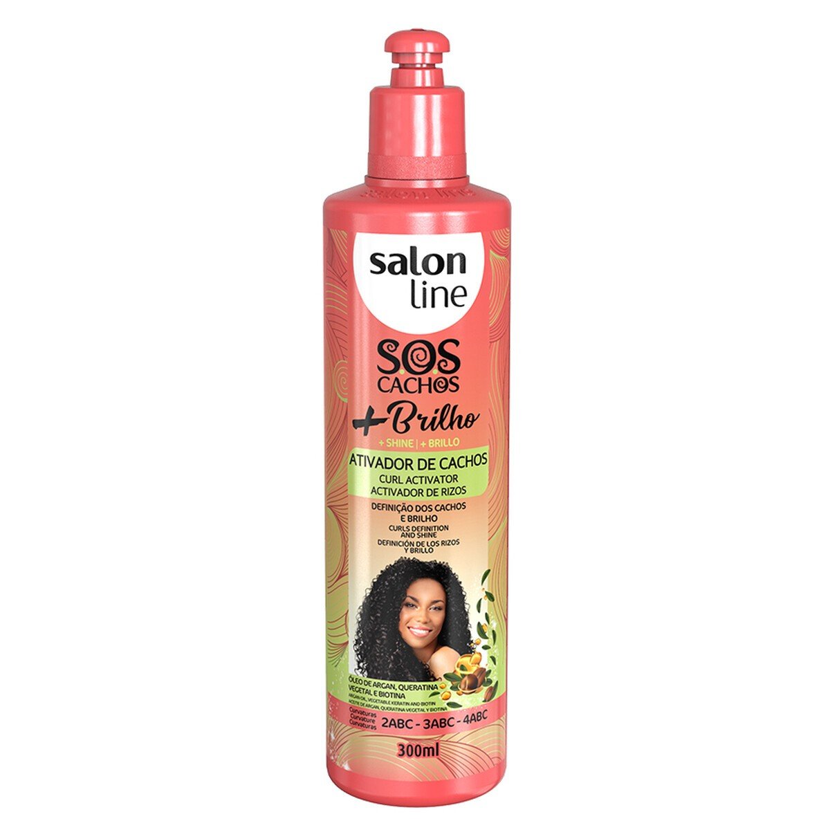 3531-ATIVADOR-DE-CACHOS-SOS-CACHOS-BRILHO-SALON-LINE-300ML ATIVADOR DE CACHOS SOS CACHOS + BRILHO SALON LINE 300ML