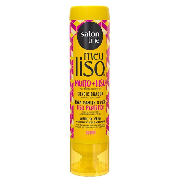 CONDICIONADOR MEU LISO MUITO+LISO AMIDO DE MILHO SALON LINE 300ML