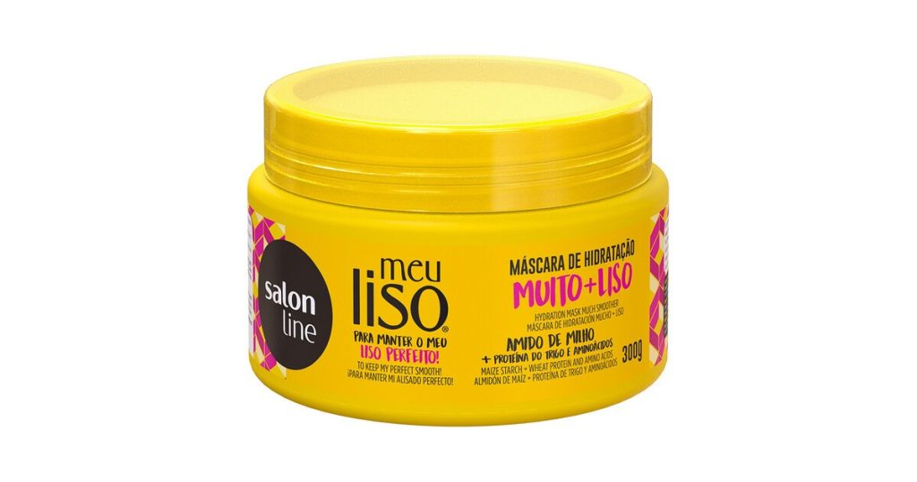 MÁSCARA MEU LISO MUITO+LISO AMIDO DE MILHO SALON LINE 300G