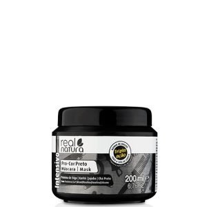 MÁSCARA SEM SAL PRO-COR PRETO 200ML REAL NATURA