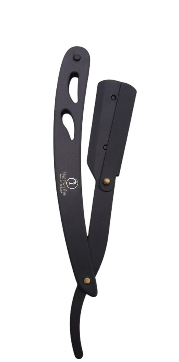 NAVALHA INOX PRETA IDEAL COSMETICOS