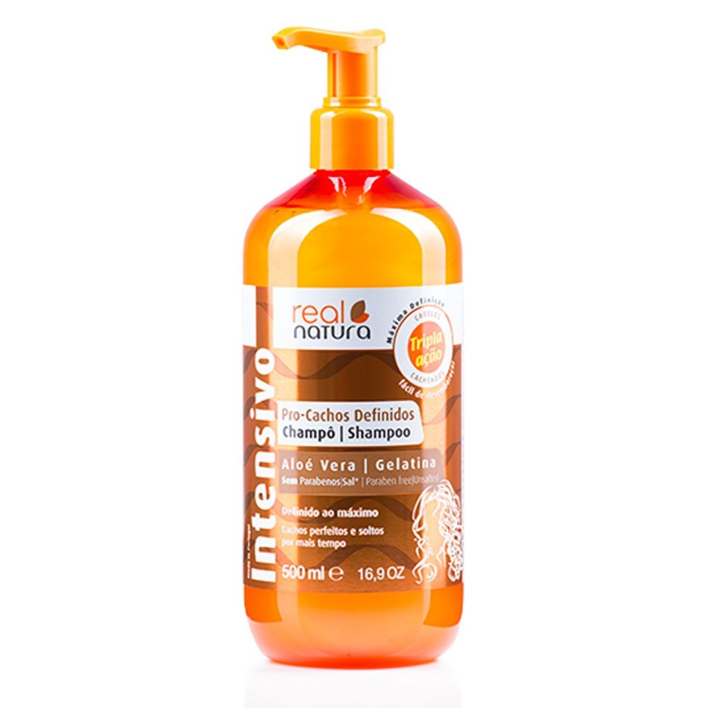 Real Natura Shampoo sem sal Pro Cachos Definidos 500ml