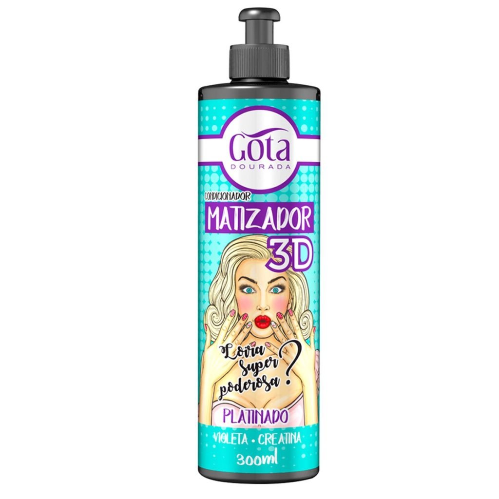 Matizador 3D Platinado 300ml – Gota Dourada